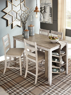 White/Light Brown / Counter Height Table Only, additional product view; one table included; chairs, stools and benches excluded; additional furniture and accessories excluded - 15