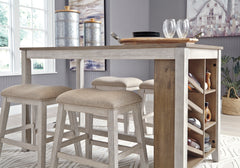 White/Light Brown / Counter Height Table Only, additional product view; one table included; chairs, stools and benches excluded; additional furniture and accessories excluded - 6