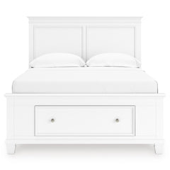 White / Storage Panel Bed / Full, view 2; selected furniture only; mattress bedding and accessories excluded - 29