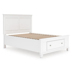 White / 5pc Set with Storage Panel Bed / Full, view 1; selected furniture only; mattress bedding and accessories excluded - 32