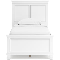 White / Panel Bed / Twin, view 2; selected furniture only; mattress bedding and accessories excluded - 38