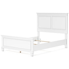White / Panel Bed + Nightstand / Full, view 1; selected furniture only; mattress bedding and accessories excluded - 48