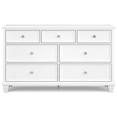 White / Dresser, view 2; selected furniture only; mattress bedding and accessories excluded - 92