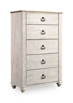 Whitewash / Chest, component view 1; only selected configuration included; mattress bedding and accessories excluded - 101
