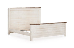 Whitewash / Panel Bed / California King, component view 1; only selected configuration included; mattress bedding and accessories excluded - 41