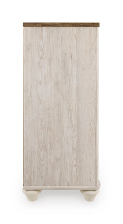 Whitewash / Dresser, component view 4; only selected configuration included; mattress bedding and accessories excluded - 98