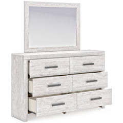Whitewash / Dresser + Mirror, view 3; only selected pieces included; mattress bedding and accessories excluded - 45
