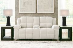 Winter Performance Fabric Reclining Seating, console loveseat room setting; accessories excluded - 10