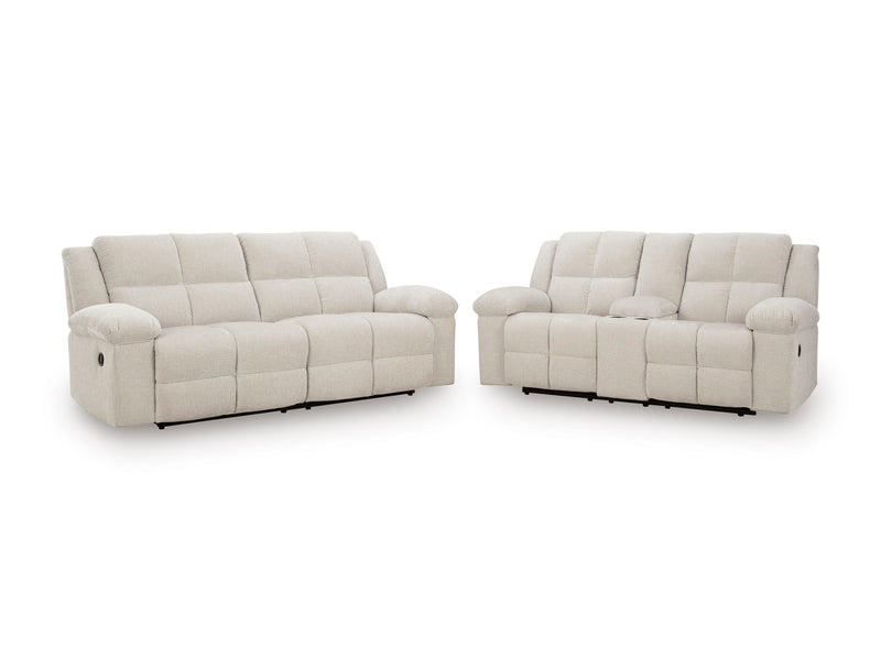 Winter Performance Fabric Reclining Sofa, Console Loveseat and Wide Chair