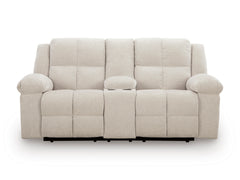 Winter Performance Fabric Reclining Seating, console loveseat front view - 9