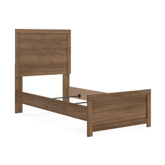 Auburn Panel Bed Twin, view 1; selected furniture only; mattress foundation bedding and accessories excluded - 10