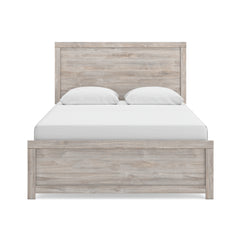 Gray Panel Bed Queen, view 2; selected furniture only; mattress foundation bedding and accessories excluded - 104