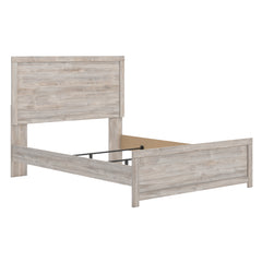 Gray Panel Bed + Nightstand Queen, view 1; selected furniture only; mattress foundation bedding and accessories excluded - 105