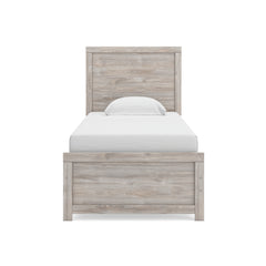 Gray Panel Bed Twin, view 2; selected furniture only; mattress foundation bedding and accessories excluded - 113