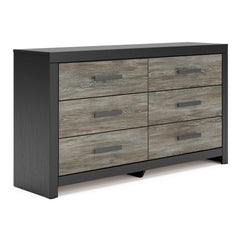 Black/Gray 5pc Set with Panel Bed Full, view 2; selected furniture only; mattress foundation bedding and accessories excluded - 60