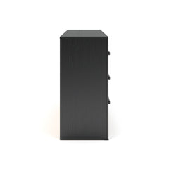 Black/Gray Dresser Not Applicable, view 2; selected furniture only; mattress foundation bedding and accessories excluded - 84