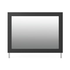 Black/Gray Mirror Not Applicable, view 2; selected furniture only; mattress foundation bedding and accessories excluded - 86