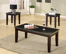 Load image into Gallery viewer, 3390  3PC FAUX MARBLE TOP COFFEE TABLE SET STRIPE
