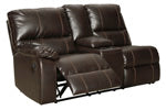 Warstein Left-Arm Facing Reclining Loveseat with Console