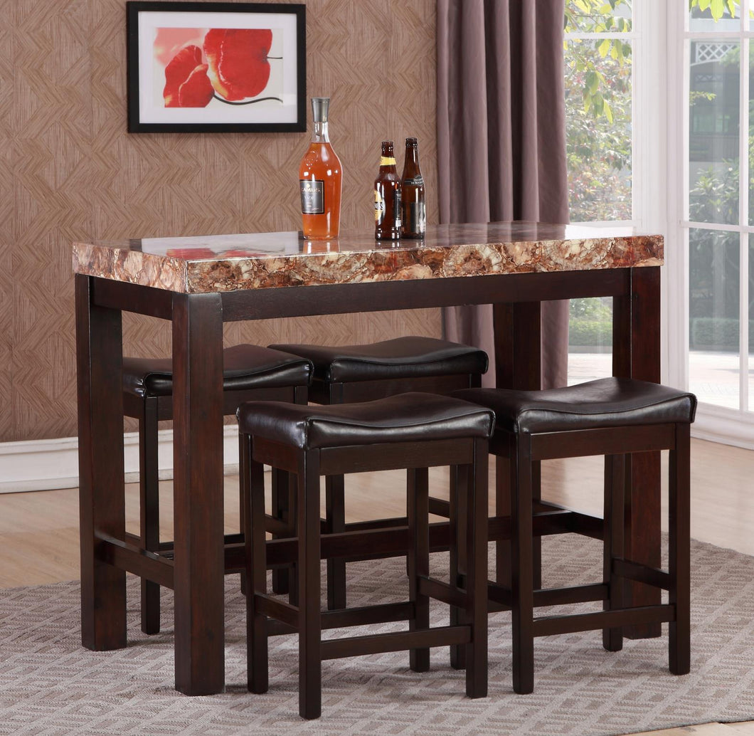 3419  FAUX MARBLE COUNTER HEIGHT SET