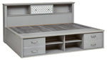 Arcella Twin/Full Bookcase Headboard