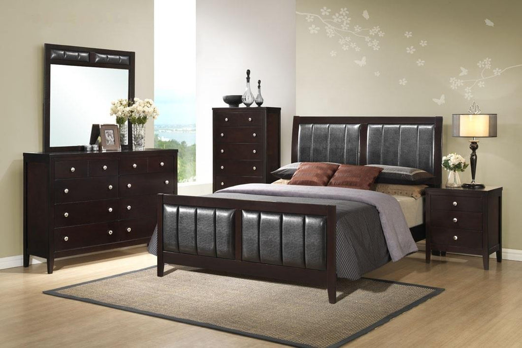 B180 ANTIQUE BLACK BEDROOM