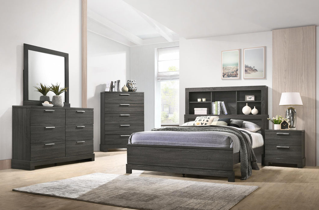 B437 BEDROOM SET WITH BOOKCASE
