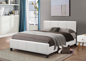 B640 WHITE PU BED