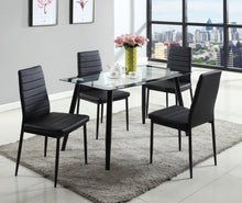 Load image into Gallery viewer, D0909  5PC 36X48 GLASS TOP DINING SET
