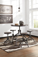 Odium Counter Height Dining Room Table and Bar Stools (Set of 5)