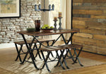 Freimore Dining Room Table and Stools (Set of 5)