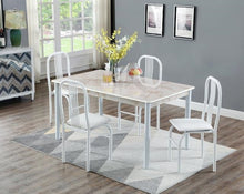 Load image into Gallery viewer, D3413 5PC MARBLE TOP DINETTE
