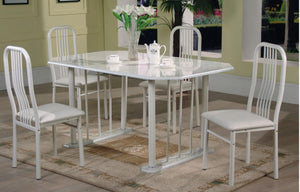 D3813 5PC 36X60 MARBLE TOP DINETTE