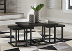 Airdon Coffee Table with Stools (Set of 3)