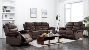 U8400  COCOA SHORT PLUSH RECLINING SOFA/LOVE SEAT/RECLINER
